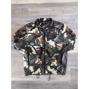 Predator Camo Jacket Mens XL  Softshell Full Zip Hunting Insulated Woodland